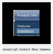 Javascript Context Menu Submenu Multilevel Menues