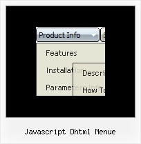 Javascript Dhtml Menue Vertical Cascade Menu