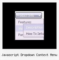 Javascript Dropdown Context Menu Code Menue