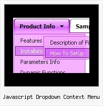 Javascript Dropdown Context Menu Beispiele Tree Baummenue