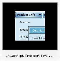 Javascript Dropdown Menu Horizontal Dhtml Mouseover