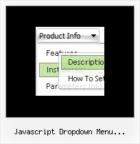 Javascript Dropdown Menu Horizontal Html Menueleiste Oben