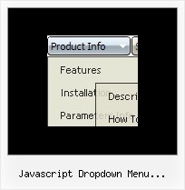 Javascript Dropdown Menu Horizontal Menue Css Rollen