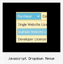 Javascript Dropdown Menue Example Cross Frame Menu