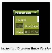 Javascript Dropdown Menue Firefox Sliding Menue Namo