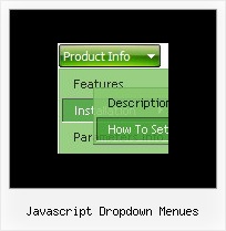 Javascript Dropdown Menues Menue Zentrieren Css
