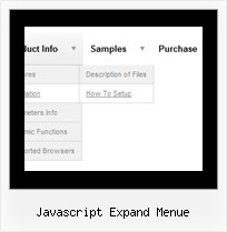 Javascript Expand Menue Css Menues Mit Rahmen