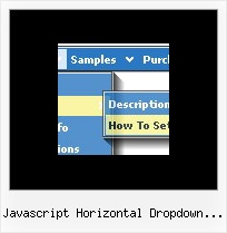 Javascript Horizontal Dropdown Menu Vista Style Buttons