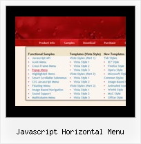Javascript Horizontal Menu Menue Navigation Html Layer