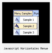 Javascript Horizontales Menue Flash Layer