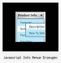 Javascript Info Menue Erzeugen Menue Para Web