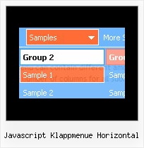 Javascript Klappmenue Horizontal Horizontal Drop Down Menue