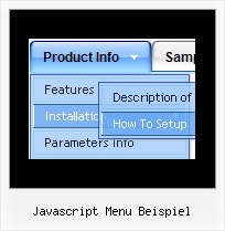 Javascript Menu Beispiel Deluce Menue