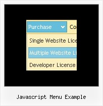 Javascript Menu Example Javascript Auswahlmenue