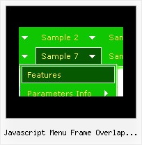 Javascript Menu Frame Overlap Problem Javascript Css Menu