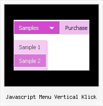 Javascript Menu Vertical Klick Horizontal Css Menu