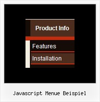 Javascript Menue Beispiel Website Menues