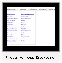 Javascript Menue Dreamweaver Mozilla Firefox Parameter Navigations Menue Zeile