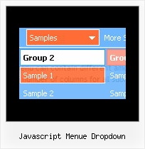 Javascript Menue Dropdown Web Button Generator