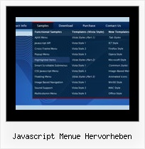 Javascript Menue Hervorheben Senkrecht Drobdown Menue