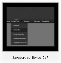 Javascript Menue Ie7 Menues Em Ajax