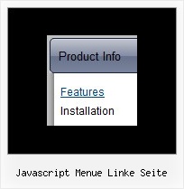 Javascript Menue Linke Seite Horizontal Css Menu Mouseover