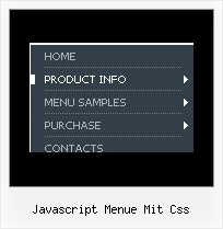 Javascript Menue Mit Css Menue Duenamisch Einblenden Css