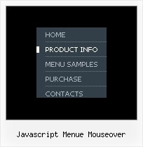 Javascript Menue Mouseover Website Navigationsleiste
