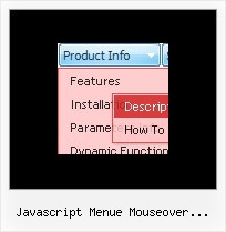 Javascript Menue Mouseover Horizontal Submenu Mit Javascript Und Css
