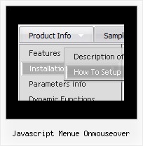 Javascript Menue Onmouseover Onclick Menue Mit Javascript