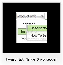 Javascript Menue Onmouseover Java Ul Dropdown Menue