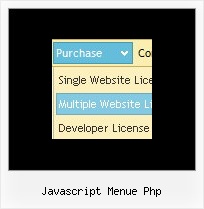 Javascript Menue Php Java Cursor Keys Menu