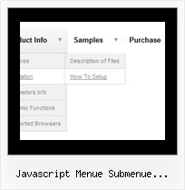 Javascript Menue Submenue Horizontal Css Vertikal Listenmenue