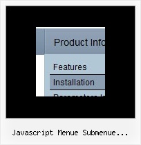Javascript Menue Submenue Horizontal Menueleiste Script