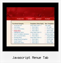 Javascript Menue Tab Navigation Vorlage