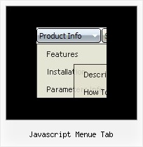 Javascript Menue Tab Web Button Sammlung
