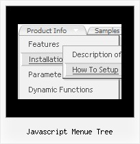 Javascript Menue Tree Mouseover Submenu