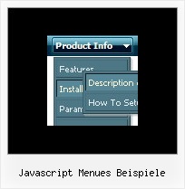 Javascript Menues Beispiele Schicht Navigation