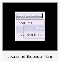 Javascript Mouseover Menu Bilder Menu Css
