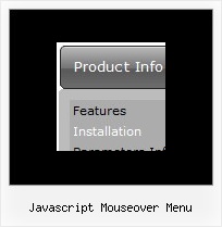 Javascript Mouseover Menu Schicht Navigation