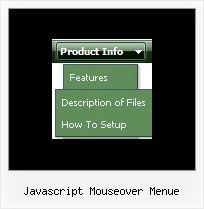 Javascript Mouseover Menue Menue Seitlichen Html