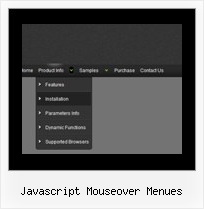 Javascript Mouseover Menues Css Menue Baum