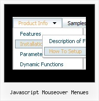 Javascript Mouseover Menues Html Animierte Buttons