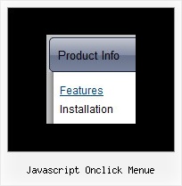 Javascript Onclick Menue Transparent Dropdown Menue