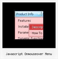 Javascript Onmouseover Menu Modx Submenu