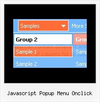 Javascript Popup Menu Onclick Javascript Api