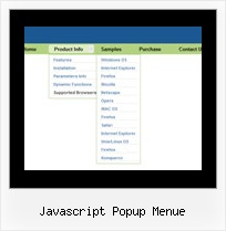 Javascript Popup Menue Menu Stile Windows