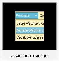 Javascript Popupmenue Maus Vorlage