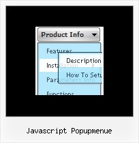 Javascript Popupmenue Horizentale Menue Webedition