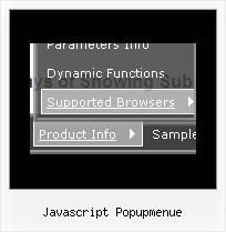 Javascript Popupmenue Vista Treemenu